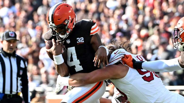 Cleveland Browns quarterback Deshaun Watson was not sharp against the Arizona Cardinals.