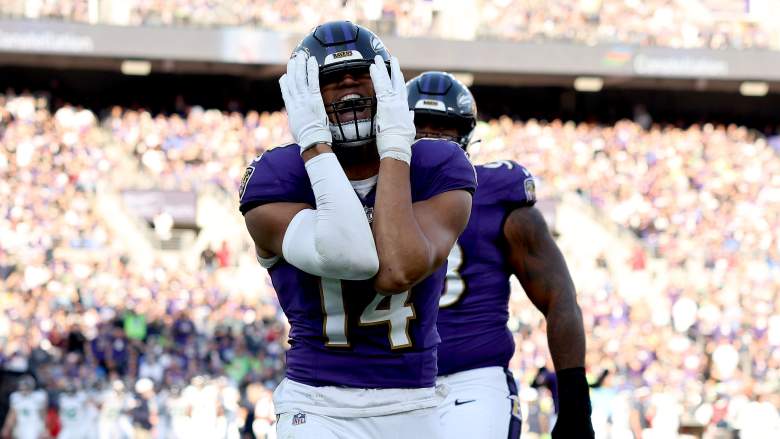 Baltimore Ravens Safety Kyle Hamilton Celebrates Big Play