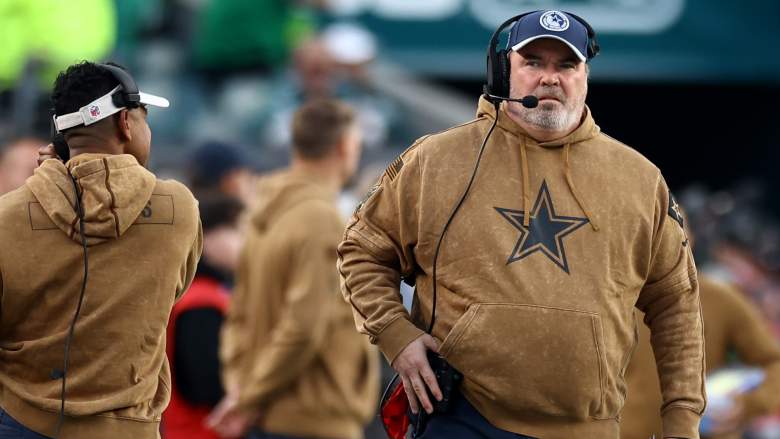 Mike McCarthy (right) Cowboys coach, who was not happy with the referees on Sunday