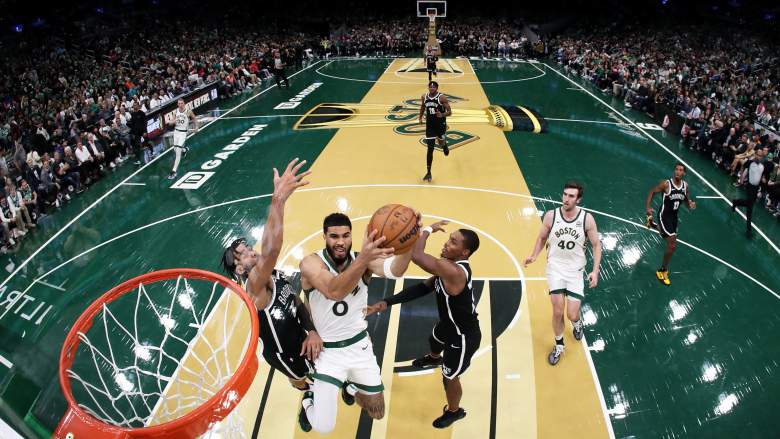 There was no iconic Boston Celtics parquet for the NBA In-Season Tournament.