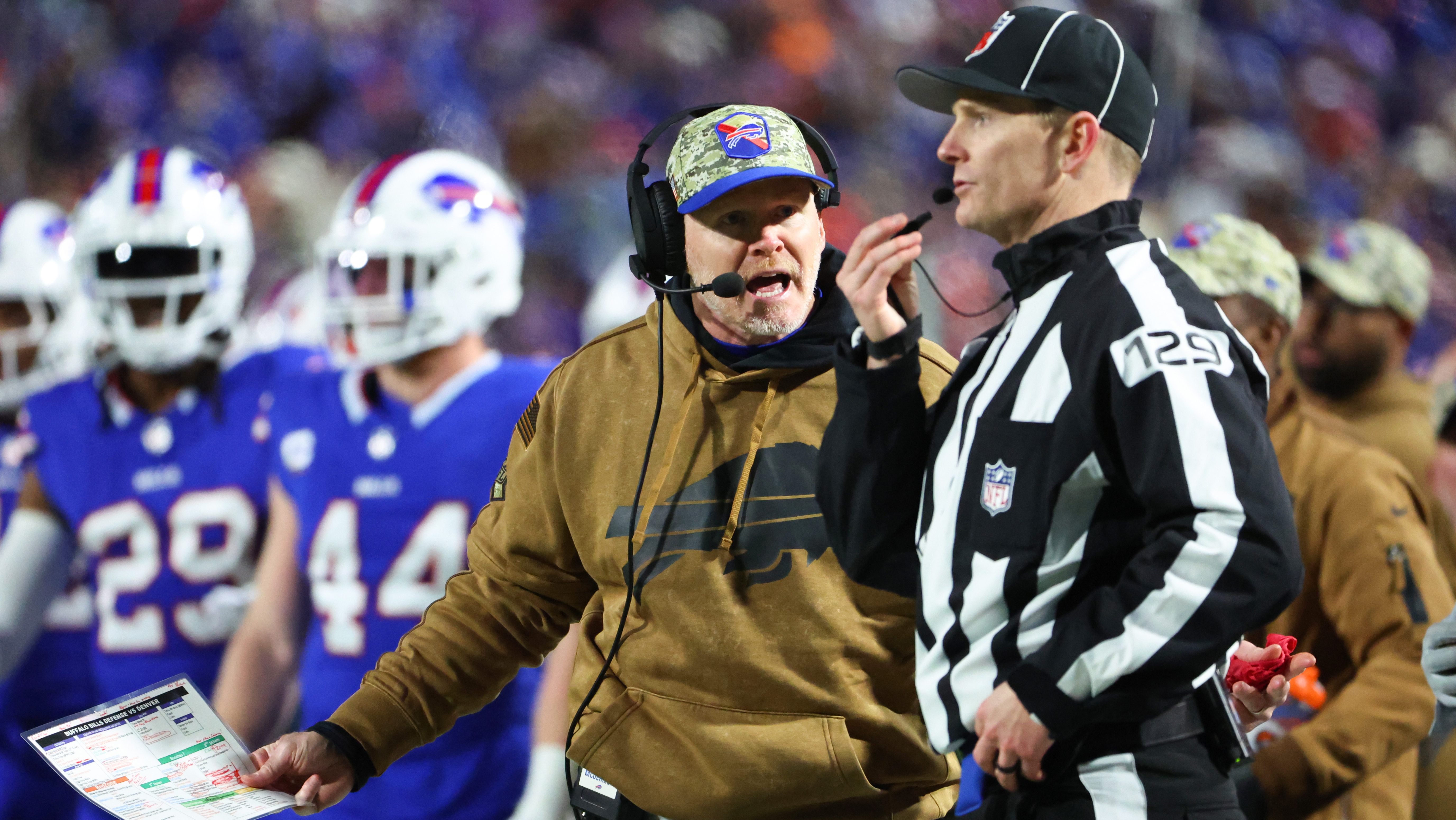 Bills Coach Delivers 5-Word Response on Refs' Missed Calls