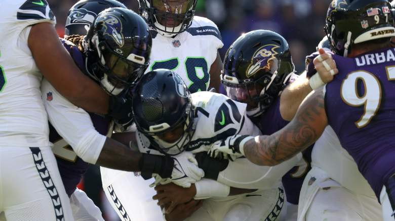 Seahawks QB Geno Smith (pictured) was tortured by the Ravens defense in Week 9.