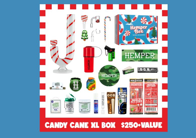 hemper candy cane bong box