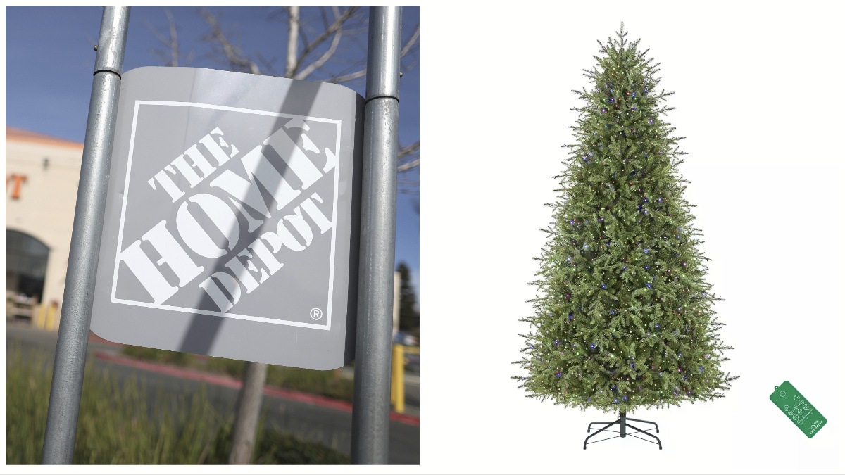 Christmas tree deals in home depot