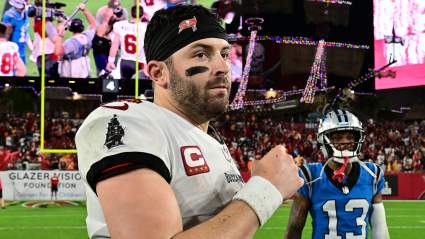 Baker Mayfield, Mike Evans Share Moment in Tunnel After Latest Milestone