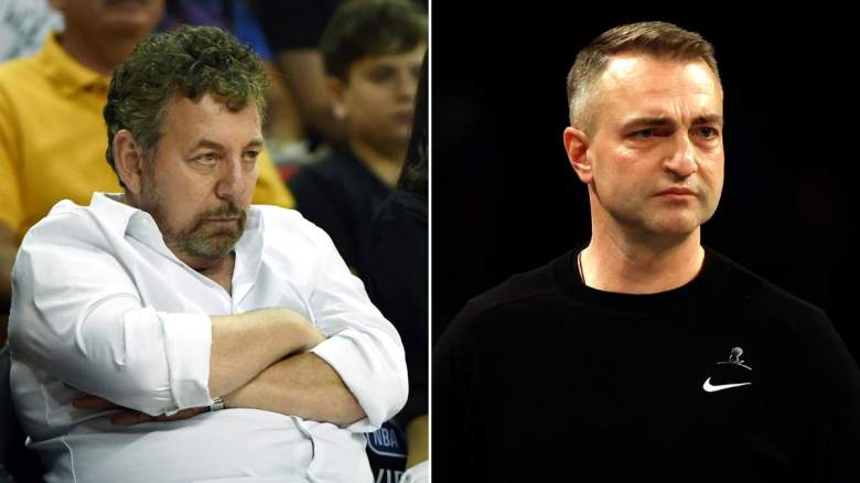 The Knicks-Raptors lawsuit centers around accusation from James Dolan (left) about coach Darko Rajakovic.