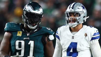 Viral Video Shows Cowboys’ Dak Prescott Trolling Eagles Ahead of SNF Game