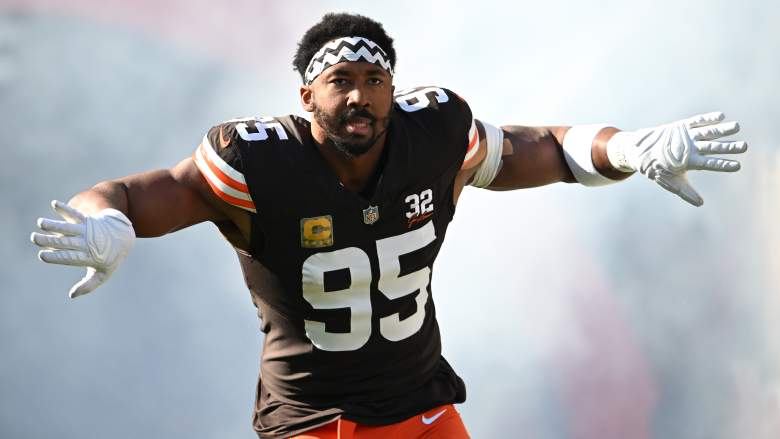 Myles Garrett and the Cleveland Browns take on Aaron Donald and the Rams on Sunday.