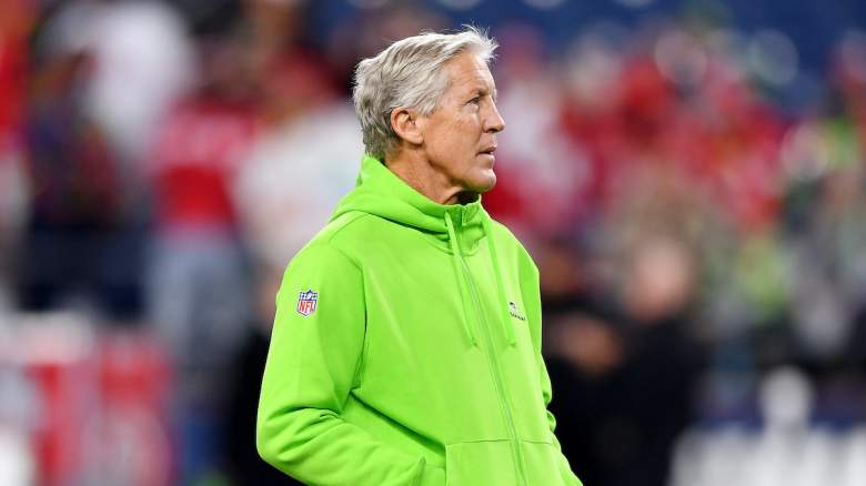 Seahawks head coach Pete Carroll in the team's Week 12 loss to the 49ers.