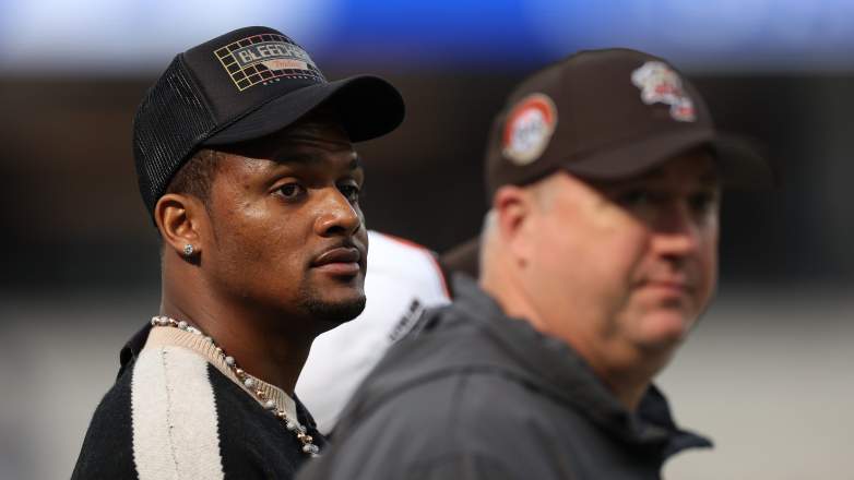 Cleveland Browns QB Deshaun Watson has watched the team's playoff push from afar.