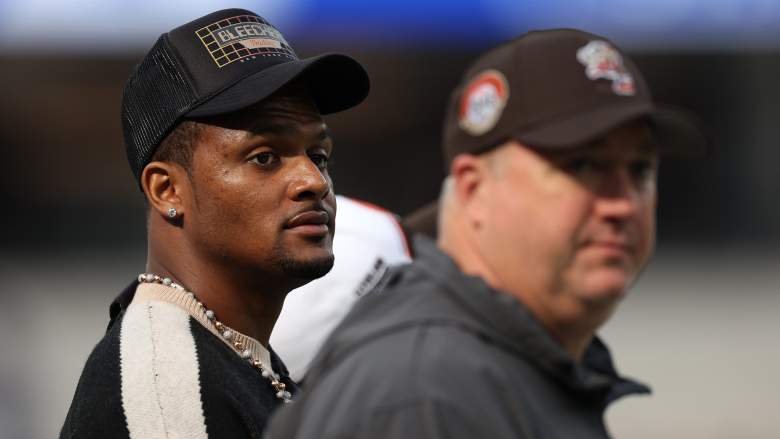 Cleveland Browns QB Deshaun Watson was called out for not being on the sideline on Sunday against the Rams.