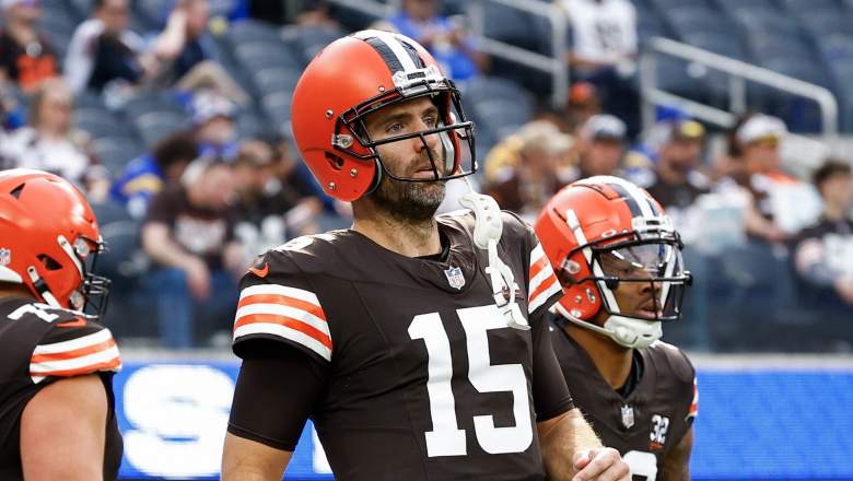 The Cleveland Browns are playing the waiting game with their starting QB decision between Joe Flacco and Dorian Thompson-Robinson.