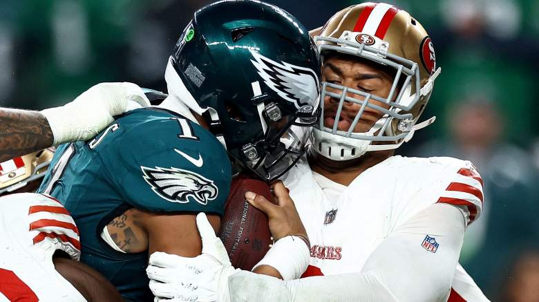 The 49ers have concern about the Arik Armstead injury (right).