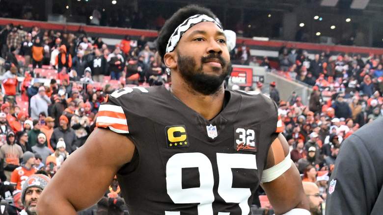 Cleveland Browns star Myles Garrett called out the officials after Sunday's win.