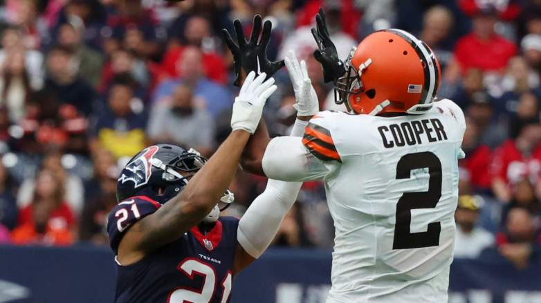 Cleveland Browns receiver Amari Cooper is coming off a record-setting performance.
