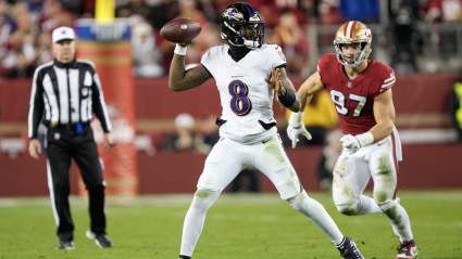Ravens’ Lamar Jackson Responds to Mike Florio After Blowout Win vs. 49ers