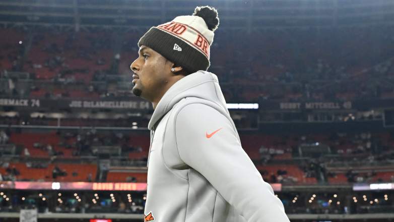 Deshaun Watson previously took heat for not being on the Cleveland Browns' sideline during a game.