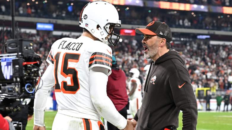 Cleveland Browns QB Joe Flacco and head coach Kevin Stafanski have had quite the connection.