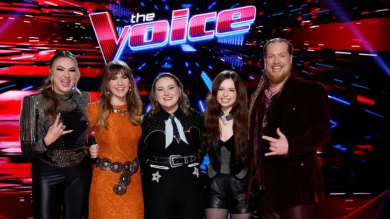 The Top 5 'The Voice' contestants.