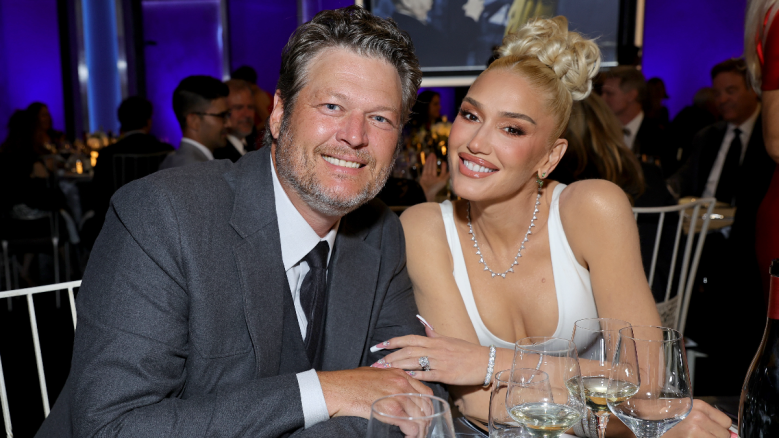 Blake Shelton and Gwen Stefani at the 48th Annual AFI Life Achievement Awards.