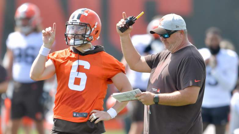 Alex Van Pelt and Baker Mayfield worked together with the Browns.