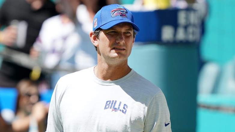 Former Buffalo Bills offensive coordinator Ken Dorsey who is a Buccaneers offensive coordinator candidate Todd Bowles will interview to replace Dave Canales.