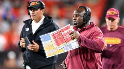 Commanders Comments Hurt Eric Bieniemy’s Chances of Replacing Ron Rivera