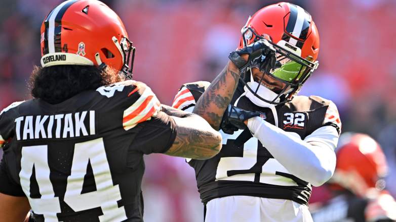 Grant Delpit of the Cleveland Browns will not return from injured reserve this week.