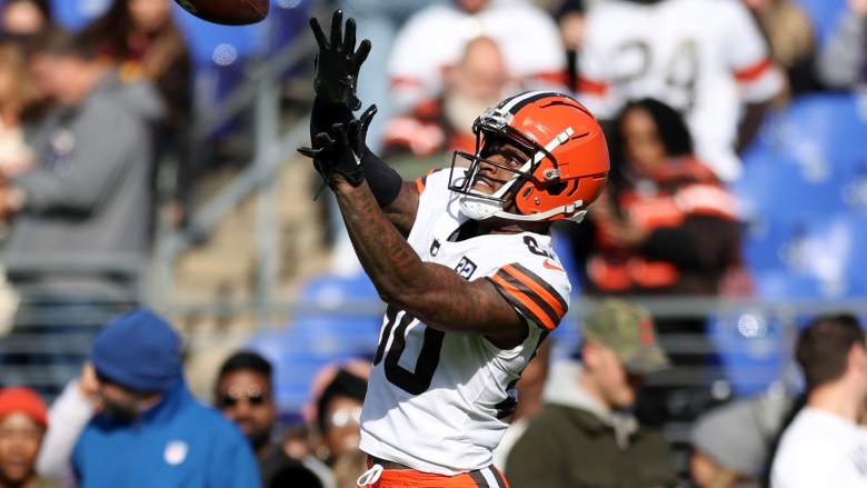 Cleveland Browns receiver Austin Watkins Jr. is considering signing with a new team.