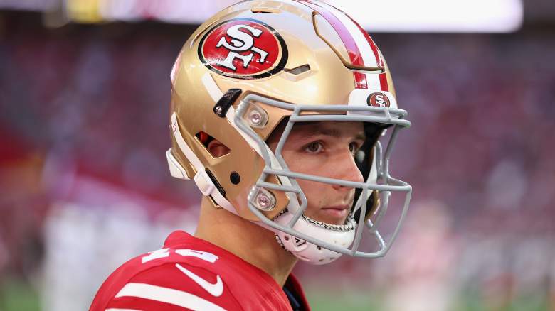 Brock Purdy, 49ers quarterback, will watch Sam Darnold get the start in Week 18.