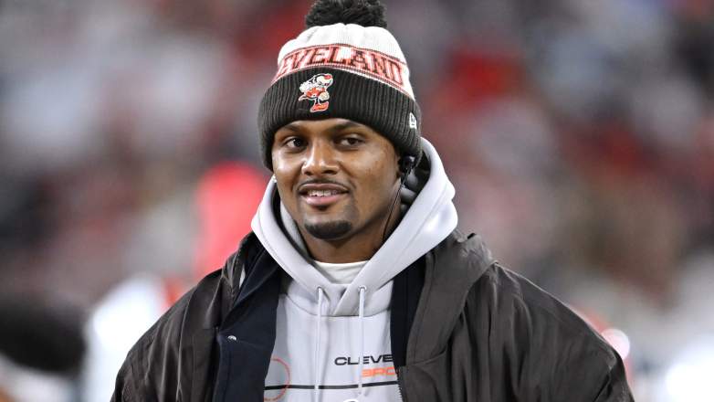 Deshaun Watson has been cheering on the Cleveland Browns from afar since his season-ending shoulder injury.