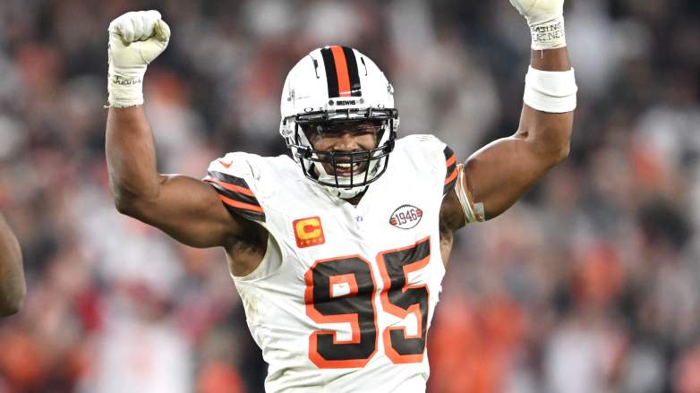 Myles Garrett will sit along with Joe Flacco on Sunday against the Bengals.