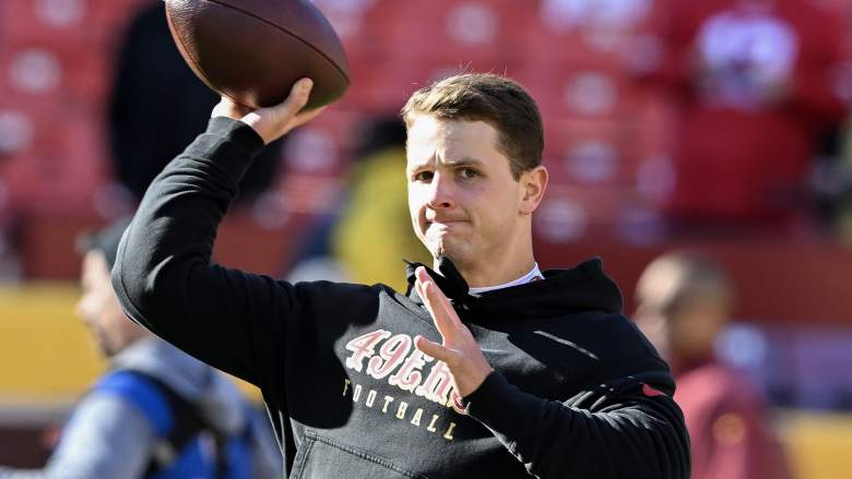 49ers quarterback Brock Purdy might not play in Week 18.