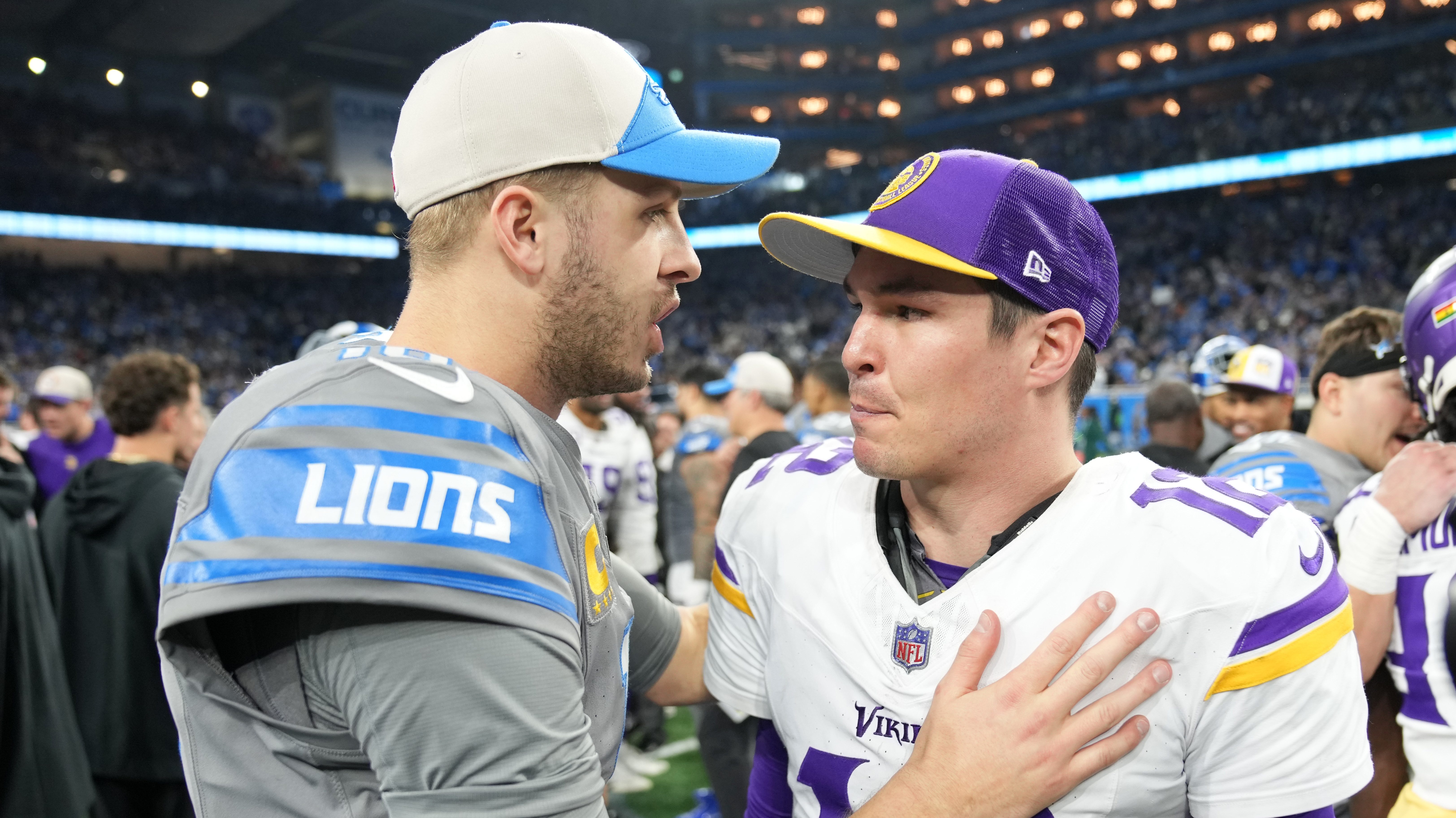 Vikings QB Nick Mullens Emotional After Season Ending Loss WATCH   GettyImages 1915519108 E1704667503398 