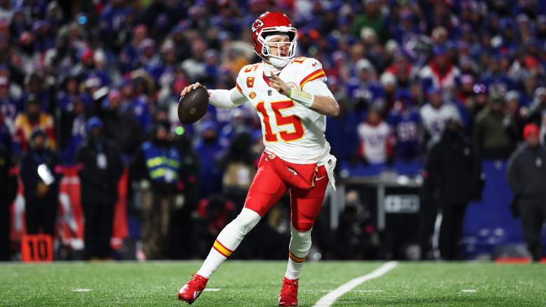Chiefs QB Patrick Mahomes in Divisional round against Bills.