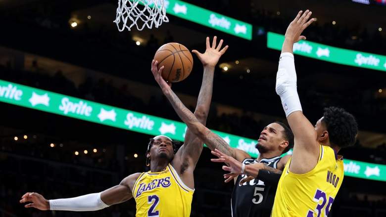 Lakers' Jarred Vanderbilt and Christian Wood against Dejounte Murray
