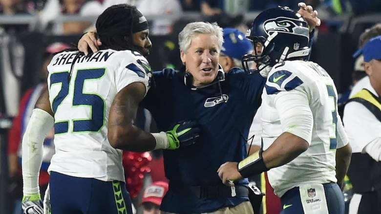 Former Seahawks Russell Wilson and Richard Sherman may have buried the hatchet at a dinner to celebrate Pete Carroll.