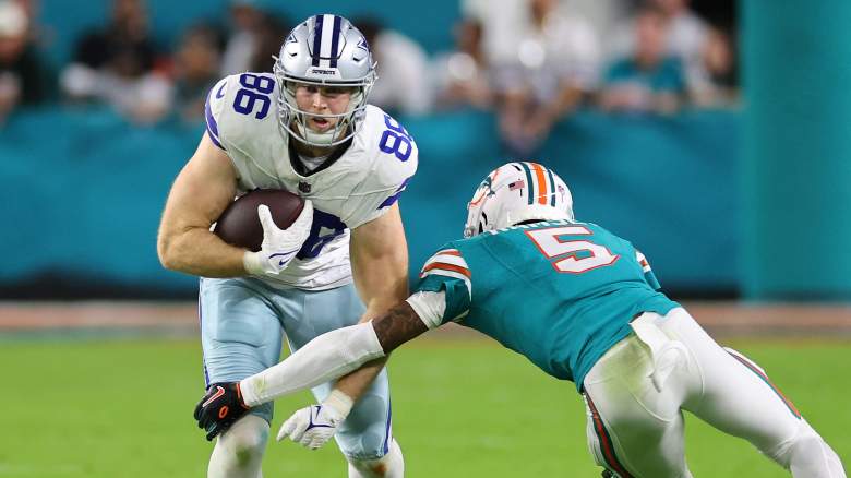 Dolphins urged to trade for Cowboys TE Luke Schoonmaker.