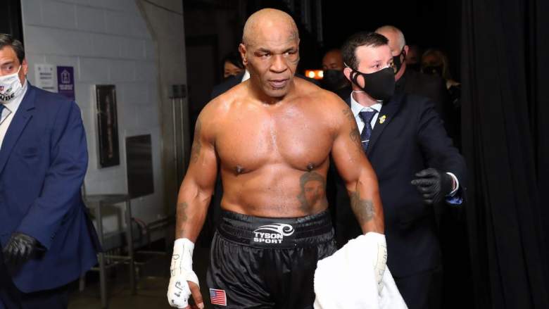 Mike Tyson participated in a boxing exhibition in 2020.