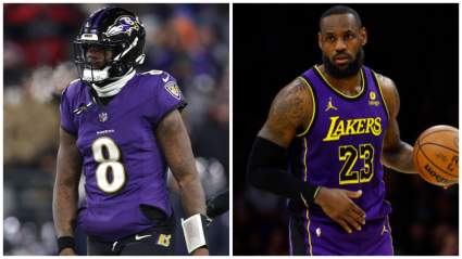 LeBron James Shouts Out Lamar Jackson During Ravens’ Divisional Win