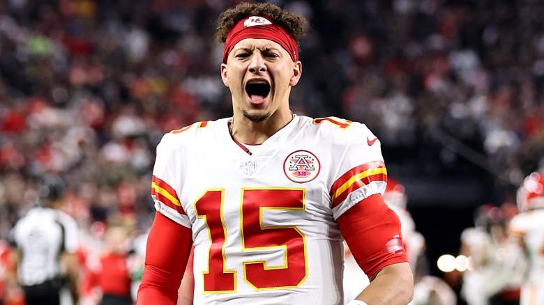 Viral video emerges of Patrick Mahomes' locker room speech after Chiefs beat Bills.