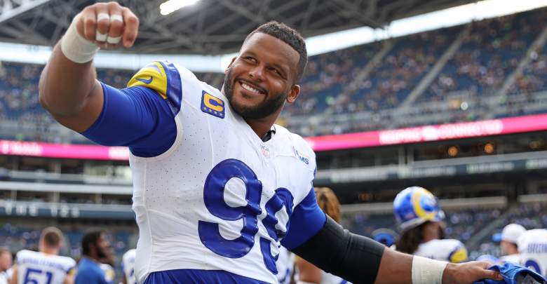 Los Angeles Rams defensive tackle Aaron Donald chimed in after the San Francisco 49ers' Super Bowl loss