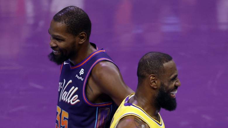 Suns star Kevin Durant and Lakers star LeBron James