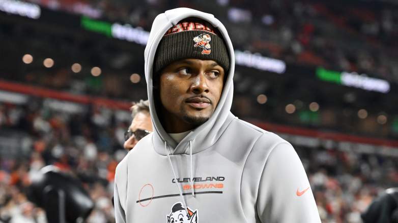 Deshaun Watson cheered on Joe Flacco and the Browns from afar after his injury.