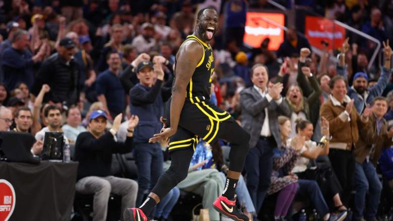 Draymond Green of the Golden State Warriors reacts