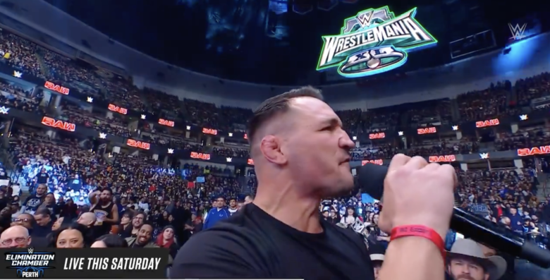 Michael Chandler calls for Conor McGregor fight at WWE show.