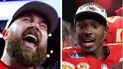 Travis Kelce Takes Dig at Jets After Mecole Hardman Wins Super Bowl
