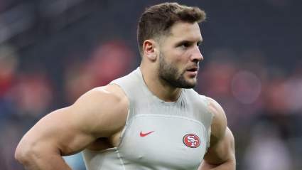 Chiefs OT Hits Nick Bosa With Epic ‘Hold a Lot’ Response at Super Bowl Parade