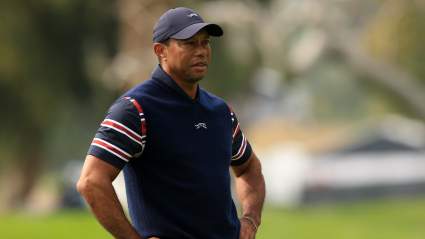 Tiger Woods Carted Off the Course After Withdrawing From the Genesis