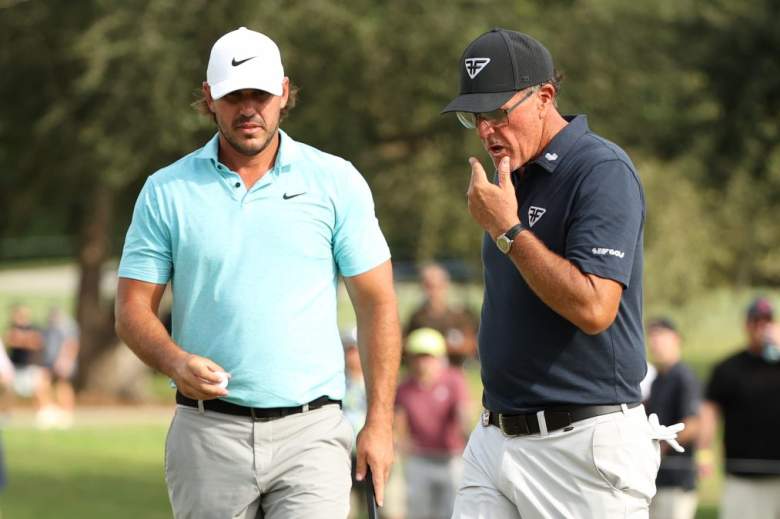 Brooks Koepka and Phil Mickelson.